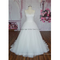 Rebordear en hombro con vestido de novia de Tulle Ball Gown